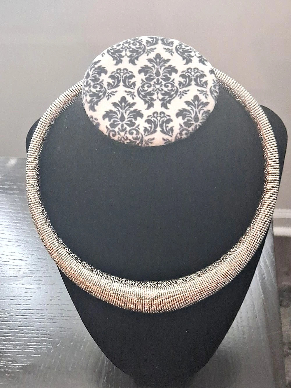 Silver-tone Statement Necklace